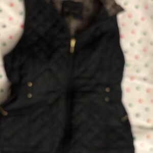 Weatherproof Black and Gold Quilted Vest